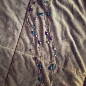 Boho style extra long necklace!